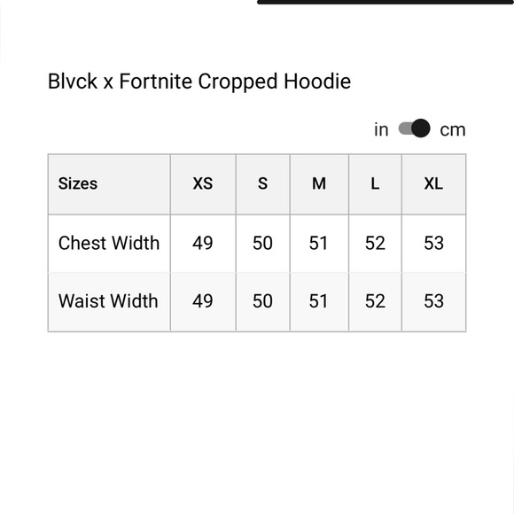 Blvck x Fortnite Cropped Hoodie Women’s - Picture 7 of 7